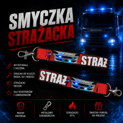 Smycz do kluczy - krótki brelok - STRAŻ  POŻARNA - AUTO
